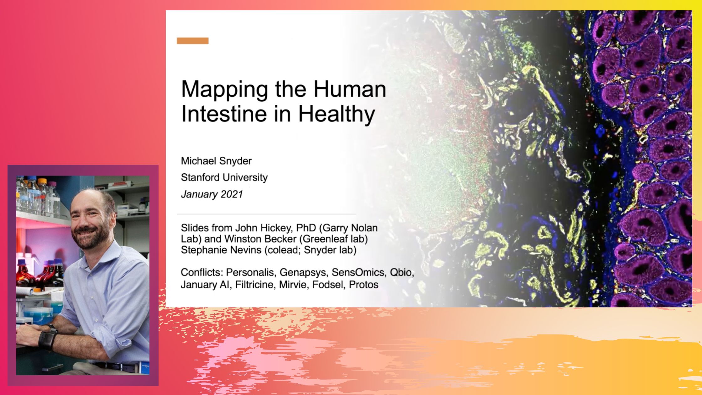 Spatial Mapping the Human Intestine by Dr. Mike Snyder